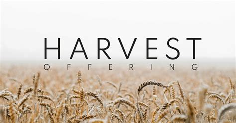 Harvest offering